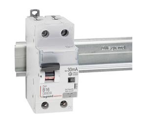 Legrand 410965 DX3 RCBO 16A 0.03A 230V 1P+N Type A 6kA Impact-Resi...