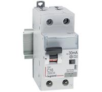 Legrand DX3 RCBO 16A 230V AC Type A C Curve 6kA ICN Top Hat Rail 411061