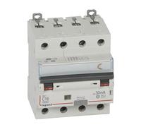 Legrand 411234 DX3 RCBO 16A 400V AC C Curve IEC 61009-1 Red/Green ...