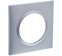 Legrand 600851 Square Dooxie Plate with 1 Post Aluminium Effect