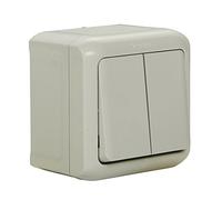 Legrand 782381 Surface-Mounted Double Toggle Switch Splash-proof (IP44) for Wall Mounting