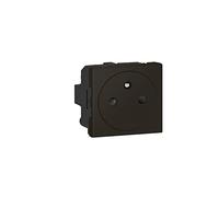 legrand 99444 Socket Surface Mosaic 2 Modules Mat-99444, Matte Black