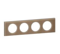 Legrand Céliane LEG69464 4 Holes Glass Tray-Mocha