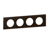 Legrand Céliane Plate 4 Positions, Black, LEG69204