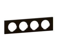 Legrand Céliane Plate 4 Positions, black, LEG69304