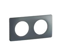 LEGRAND - Céliane Plate - Finishing Plate for Céliane Sockets and Switches - 2 Stations - Storm Blue