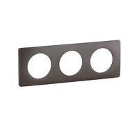 LEGRAND - Céliane Plate - Finishing Plate for Céliane Sockets and Switches - 3 Stations - Ash Grey