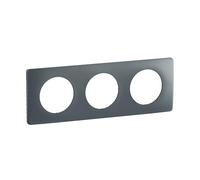 LEGRAND - Céliane Plate - Finishing Plate for Céliane Sockets and Switches - 3 Stations - Storm Blue