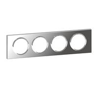 LEGRAND - Céliane Plate - Finishing Plate for Céliane Sockets and Switches - 4 Stations - Mirror Glass