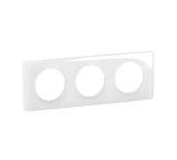 LEGRAND - Céliane Plate - Finishing Plate for sockets and switches Céliane - 3 Stations - White Enamelled