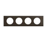 LEGRAND - Céliane Plate - Finishing Plate for sockets and switches Céliane - 4 Positions - Satin Dark Nickel