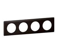 Legrand Céliane2 Plate with One Switch, Black, 066744