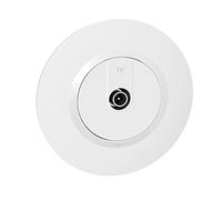 Legrand - Dooxie Armoured Star TV Socket Delivered with White Round Plate and Claws - Blister Packaging