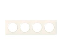 Legrand DOOXIE LEG600904 4P BLC 4-Hole Square Switch/Socket Cover Plate in Blister Packaging White