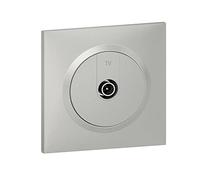 Legrand - Dooxie Shielded Star TV Socket Supplied with Square Aluminium Plate and Claws - Blister Packaging