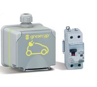 Legrand Green' Up Plug-in Electric Vehicles and Hybrid Vehicles, Mode 1&2, Single Phase, Charging Current: 8-16 A, 3.7 kW, 230 V, AP, IK08, IP44, with FI/LS Switch, C16, 30 mA