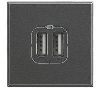 Legrand HS4287C2 Axolute USB Charging Station Type A/C 3000mA Anth...