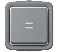 Legrand leg69722] No Button Light Switch Surface-Mounted Switch 10 A Grey
