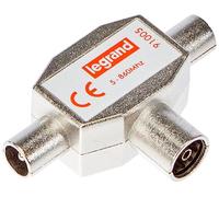Legrand LEG91005 Shielded TV Splitter 1 Female Input 2 Male Outputs Diameter 9.52