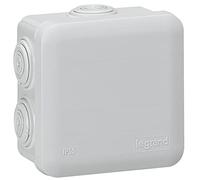 Legrand LEG94517 Square Junction Box Snap-Fit 80 x 80 x 45 mm Grey
