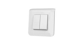 LEGRAND Mosaic Double Switch or Toggle Switch - Allows you to control two light circuits, quick connection without tools by automatic clamps, comes complete with plate and