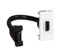 Legrand Mosaic - HDMI Mosaic Bipolar Socket Cable 1 m, White