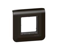 Legrand - Mosaic Plate with Screw Holder for 2 modules - matt Black