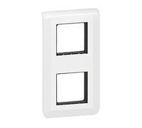 Legrand - Mosaic plate with stand for 2 x 2 vertical mounting modules - white