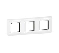 Legrand - Mosaic Plate with Support for 3 x 2 modules Horizontal mounting - White