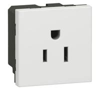 Legrand Mosaic Socket 2P+E 15A White 1 piece 077504