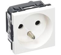 Legrand MSC 077113 Multi-Support Single Socket French Standard 2 Modules White
