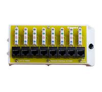 Legrand-On-Q AC1068 8-Port Cat 6 Network Interface Module, 1.5" x 6.41" x 2.9", Yellow