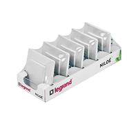 LEGRAND Pack of 5 Switch Switches 10A Niloé Monobloc Range, Complete Mechanisms with Frames, White, 396431