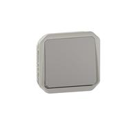 LEGRAND, Plexo 069541L Insert, Push Button with Interchangeable Contact NO + NC Contact, 10 A, 250 V, Colour: Grey