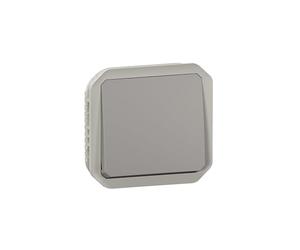 LEGRAND, Plexo 069541L Insert, Push Button with Interchangeable Contact NO + NC Contact, 10 A, 250 V, Colour: Grey