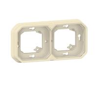 LEGRAND PLEXO 069853L Recessed Plate - 2 Positions - Horizontal or Vertical - Beige