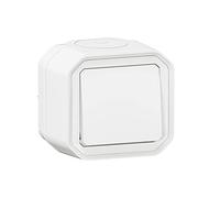 Legrand - Plexo 10A Waterproof Two-Way or Two-Way Switch Delivered Complete for Surface mounting in White
