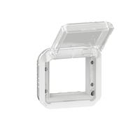 LEGRAND, Plexo New Insert, Mosaic Adapter with Transparent Hinged Lid, Colour: Ultra White, 069695L