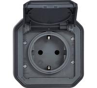 Legrand Plexo Surface Socket Anthracite IP44 Increased Protection 069799L