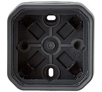 Legrand - Plexo waterproof case with 1 socket for mounting in the surface equipped with 2 soft membrane tips, 1 entrance in anthracite finish