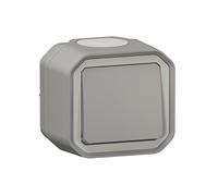 Legrand Plexo Waterproof On-Off / Two-Way Switch Grey 10A 250~ IP55 Supplied Complete for Surface Mounting