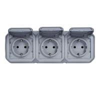 Legrand Plexo Wet Room Switch IP44 IK07 Grey Surface Mount 069743L