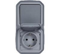 Legrand Plexo Wet Room Switch IP44 IK08 Grey 069746L