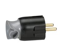 Legrand Plug RA/PA With Cord Orientation Black - 050173 [10 Pieces]