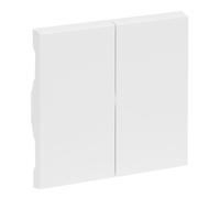 LEGRAND, Seano 765108 Series Rocker for Series Switches, Double Toggle Switch and Double Push Button, Switch Cover, Rocker Plate, Colour: Ultra White