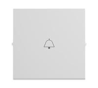 LEGRAND, Seano 765112 Rocker Switch with Bell Symbol for Toggle Switch, Button and Cross Switch, Switch Cover, Rocker Plate, Colour: Ultra White