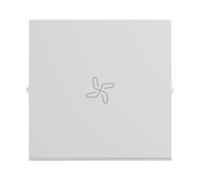 LEGRAND, Seano 765114 Rocker Switch with Fan Symbol for Toggle Switch, Button and Cross Switch, Switch Cover, Rocker Plate, Colour: Ultra White