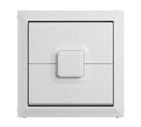 LEGRAND, Seano 765129 Rocker Switch for Roller Shutter/Blind Switch and Button with 3 Button Operation, Switch Cover, Rocker Plate, Colour: Ultra White
