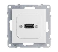 LEGRAND, Seano 765187 USB Data Socket with Cable, Insert Including Cover, USB 3.0, Cable Length: 15 cm, Colour: Ultra White