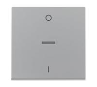 LEGRAND, Seano 765210 Rocker Switch for 2-Pin Off Switch with Lighting Window Including Symbol O/I (Off/On), Switch Cover, Rocker Plate, Colour: Painted Aluminium